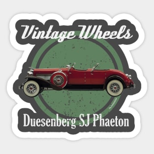 Vintage Wheels - Duesenberg SJ Phaeton Sticker